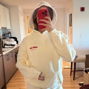 White Fox Cream & Cherry Hoodie
